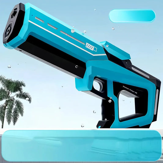 Pistolet à Eau Électrique LED – Rechargeable, Haute Pression